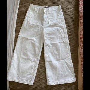 Bell bottom white Pallazo jeans